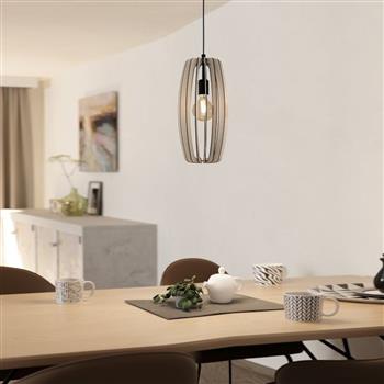 Bajazzara Black Three Lamp Vairous Colour Shade Pendant Light