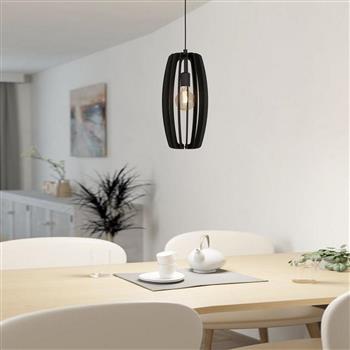 Bajazzara Black Three Lamp Vairous Colour Shade Pendant Light