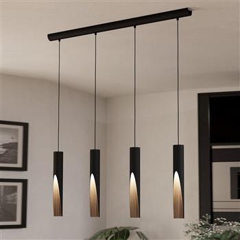 Barbotto Black And Brown LED Bar Pendant 901733