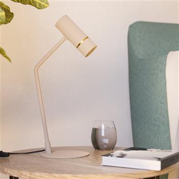 Caminia Brushed Brass And Sandy LED Table Lamp 901154