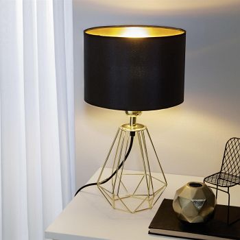 Carlton 2 Black & Wirework Base Table Lamp