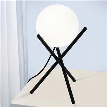 Castellato Black And White Glass Table Lamp 97333