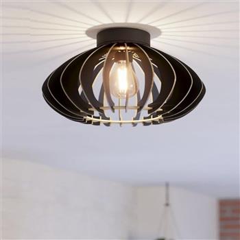 Cossano Black Small Flush Ceiling Fitting 900999