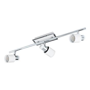 Davida Chrome And White LED 3 Arm Ceiling Light 92086