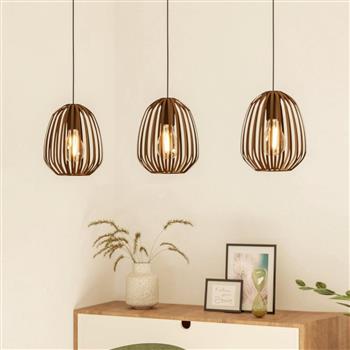 Espinal Bronze Triple Bar Pendant 901098