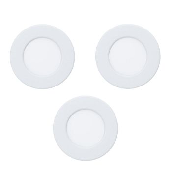 Fueva-Z Set of 3 LED Bathroom Downlights