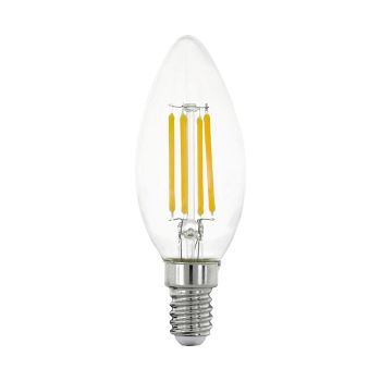 LED SES Warm White 6w 806 Lumens Clear Candle Lamp 12541