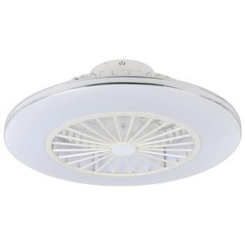 Lovisca LED White And Silver Fan Ceiling Light 35142