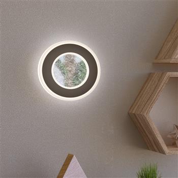 Macchioni Crystal Effect Rounded LED Wall Light