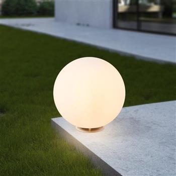 Monterolo 390MM IP65 White Globe Exterior Floor Lamp 98102