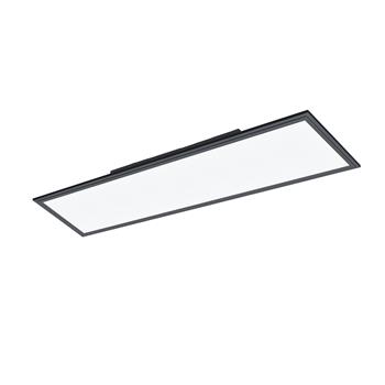 Salobrena 1 Large LED Black Rectangular Flush Ceiling Fitting 900821