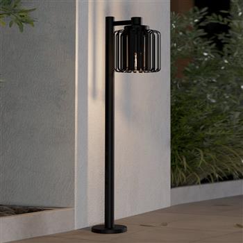 Selinus IP65 Black Steel Cadged Outdoor Post Lamp 900684