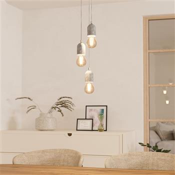 Silvares Three Light Cluster Pendant 95523