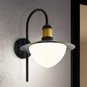 Sirmione IP44 Black Outdoor Wall Light 97285