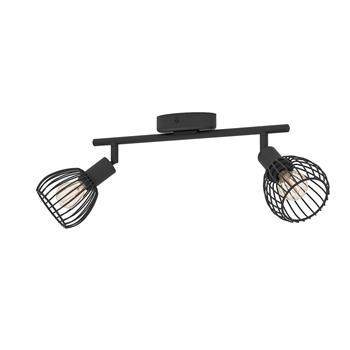 Sonnino Black Double Ceiling Spotlight 901039