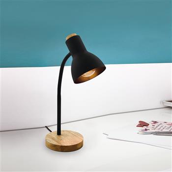 Veradal Steel, Plastic & Wood Finished Table Lamp 