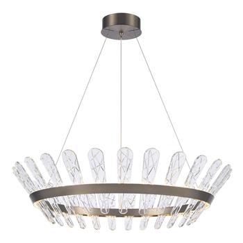 Beatrice LED 950mm Brushed Bronze And Decorative Crystal Pendant Fitting PCH470