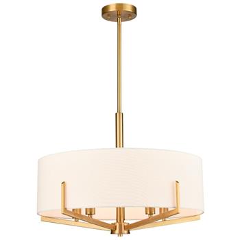 Clifton Aged Brass Ceiling Pendant/Semi-Flush FL2488-5