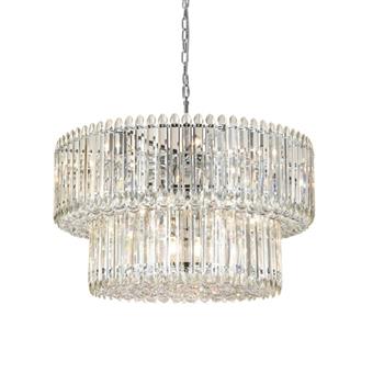 Diva Chrome And Crystal 20 Light Pendant FL2461-20