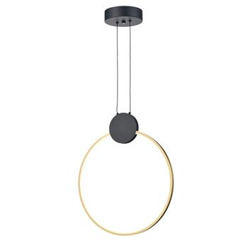 Eclipse Matt Black And Gold LED Small Pendant PCH458