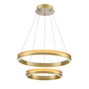 Eternity LED Double Satin Brass Tiered Pendant PCH480