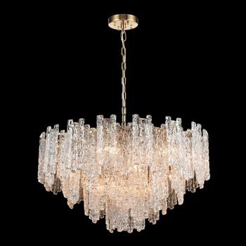 Icicle Aged Brass 16 Light Tiered Pendant FL2454-16