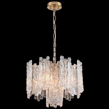 Icicle Aged Brass 5 Light Pendant FL2454-5