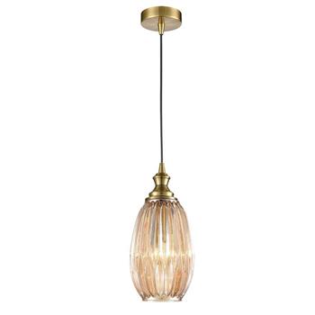 Davette Fluted Glass Single Pendant