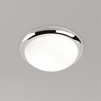 Small Chrome Flush Ceiling Light FRA28