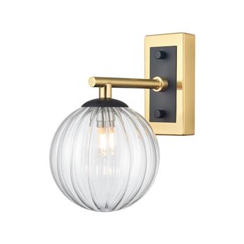 Stellar Ribbed IP44 Single Wall Light