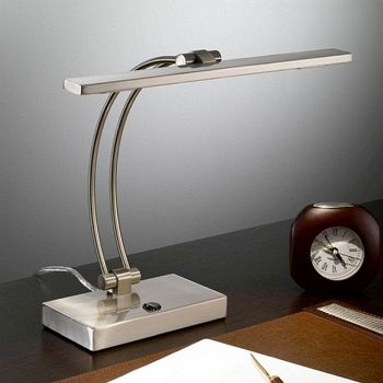 LED Satin Nickel Task Table Lamp TL892