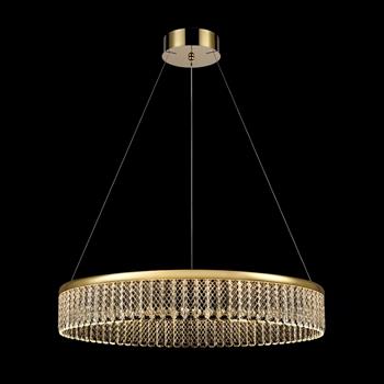 Victoria Large Gold And Crystal LED Pendant PCH451