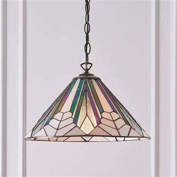 Astoria Coloured Tiffany Ceiling Pendant 63937