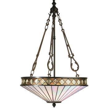 Inverted Tiffany Ceiling Pendant 64146
