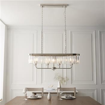 Gracie Four Light Linear Pendants