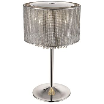 Crystal Palace Silver/Crystal Table Lamp CRYS030SI4TABL