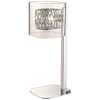 Holland Polished Chrome/Mesh Table Lamp 
