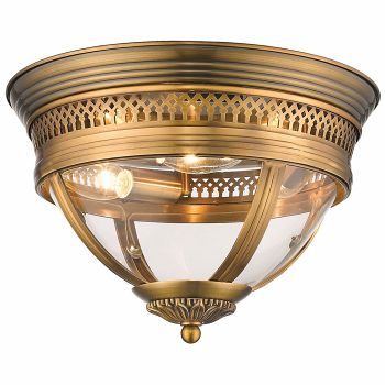 Hampstead Half Oval Semi Flush Ceiling Fitting