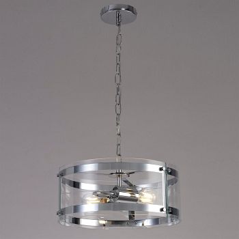 Vaden Double Clear Glass Ceiling Pendant