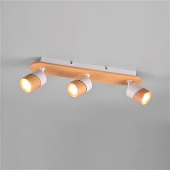 Aruni Wooden Triple Adjustable Spotlight