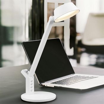 Ava White LED USB Charging Table Desk Lamp 523090131