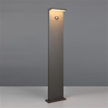 Blyde IP65 LED Hybrid Solar Outdoor Anthracite 1000mm Post Lamp 453569142
