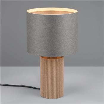 Canio 285mm Height Grey and Brown Table Lamp 568100111