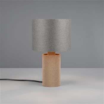 Canio 285mm Height Grey and Brown Table Lamp 568100111