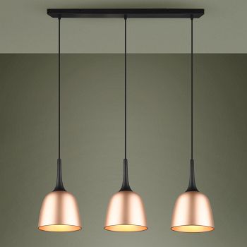 Chiron Matt Brass 3 Bar Pendant 310800308