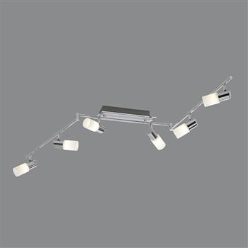 Clapton LED Chrome Ceiling Six Light Spot 821410605