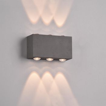Clyde IP54 Anthracite Outdoor Wall Light 240760142