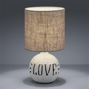 Esna Grey & Cappucino Love Table Lamp R50661025