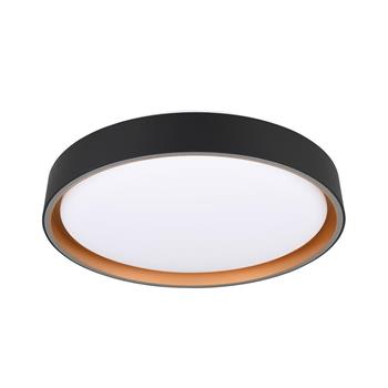 Felis LED Dimmable Black and Gold Flush Ceiling Fitting R64391080