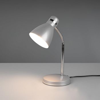 Harvey Adjustable Chrome Finished Metal Desk Lamp